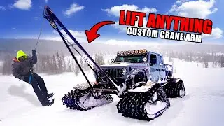 We Built a Custom Crane Arm for HeavyD's Jeep in Less Than 24 Hours!
