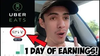 Uber Eats AFTER 1 DAY! (How Much I Made)