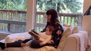 Alpha Block--turning pages at 9mo old