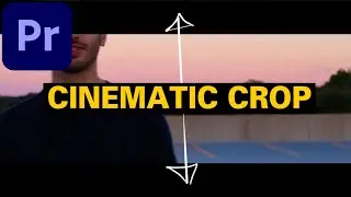 How to add cinematic crop to videos in premiere pro |#premierepro