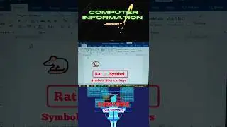 White Rat symbol in Ms word shortcut keys | computer information library#1k  #computer #shortcutkeys