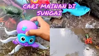 SERU MENEMUKAN MAINAN DI SUNGAI, ADA HIU, LOBSTER, CUMI-CUMI VIRAL TIKTOK