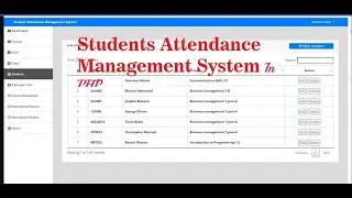 Student Attendance Management System in PHP -Starsite programmers