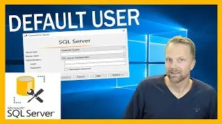 How to change default user in SQL Management Studio SSMS. Delete default user SQL Management Studio.
