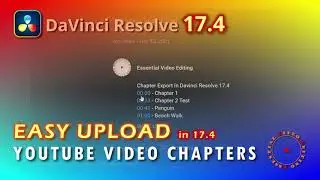 Export Timeline Markers as YouTube Video Chapters in DaVinci Resolve 17.4