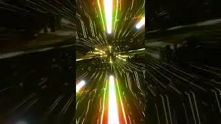 Abstract Background Video 4k VJ LOOP NEON Lights Rainbow Data Sci-Fi Tunnel Hypnotic Visual ASMR