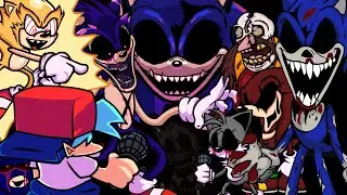 ROUND 2 IS HERE AND SO IT EVERYONE ELSE!!! Friday Night Funkin' All Secrets Scariest Sonic.EXE Mod
