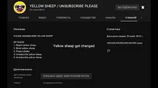 Yellow sheep has edited views to negative