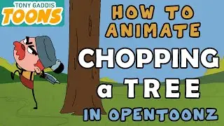 Animating in OpenToonz 16: Chopping a Tree