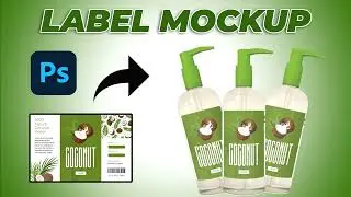 Bottle Label Mockup | Product Packaging Label | Adobe Photoshop #photoshoptutorial #mockup