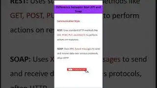 Difference between Rest API and SOAP 