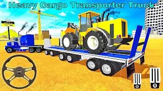 Heavy Cargo Offroad Truck Driving - Excavator Transporter Truck Driver