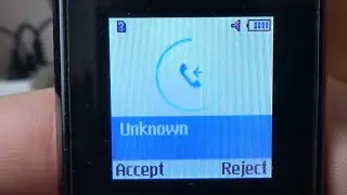 Samsung GT-E1080W incoming call via Fake call