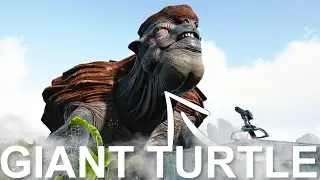 RAIDED BY A  GIANT TURTLE IN ARK GENESIS (THE MEGACHELON)-ARK:GENESIS (Official Pvp)-Ep.2