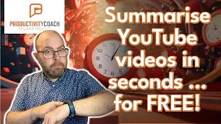 FREE YouTube Video Summarising in Microsoft Edge! Huge Productivity Alert!