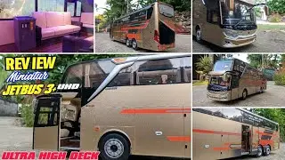 PERTAMA KALI BRO !!!  REVIEW MINIATUR BUS JETBUS 3+ UHD ADIPUTRO, SEPERTI INI DETAILNYA - BY RRM H