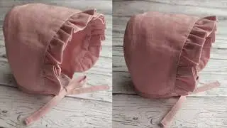 How to sew a children's cap with ruffles. Free pattern