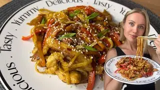 Easy 🔥 Chicken with vegetables and noodles