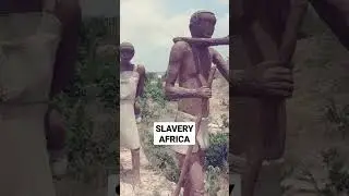 A statue depicting Slavery in the town of Bagamoyo, Tanzania