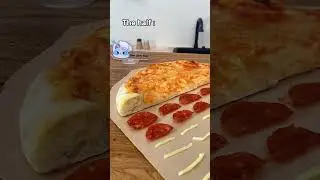 😅 Puff’s interpretation of saving half—half a bite from everything! 🍪🍕 🤣 