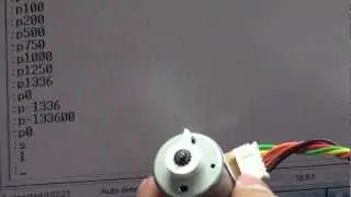 Mitsumi DC Encoder Motor controlled by PID DC Servo Driver