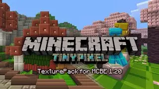 MCPE aesthetic TexturePack 1.20 Tinypixel