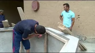тарзи сохтани хавз (басейн) барои оби нушоки.