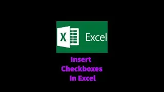 How to insert checkboxes in Excel  Easy Way #shorts #shortvideo