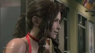 Aerith Party Dress Jill Cloud Strife Gameplay MOD 4K Resident Evil 3 Remake %