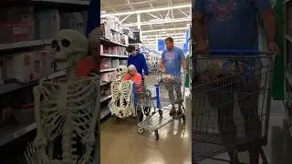 ￼Halloween shopping with my grandma