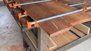 Coffee Table, Making A Korean Cedrela  Low Table, With Milwaukee Tools