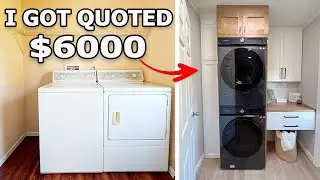 I built a high end laundry I couldn't afford // Laundry Room Makeover on a Budget Final Reveal