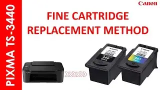 PIXMA TS 3440 FINE CARTRIDGE INSTALLATION  METHODS