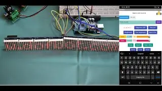 8x8 LED Matrix Control using Bluetooth