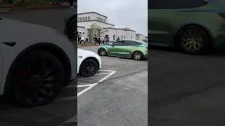 Just another parking lot in Tesla town 