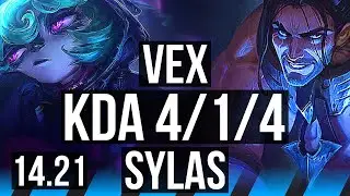 VEX vs SYLAS (MID) | 4/1/4 | KR Diamond | 14.21