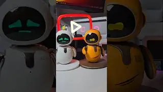 Silver Eilik Slaps Away DQ Robot's Eyes 🤖 #Shorts