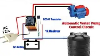 Automatic Water Pump Control Circuit | water pump automatic on off circuit