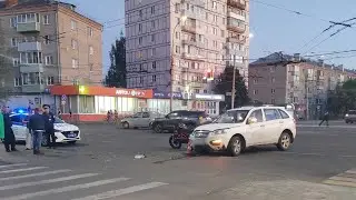 Рыбинск-40. ДТП С ДЕВУШКОЙ-МОТОЦИКЛИСТОМ