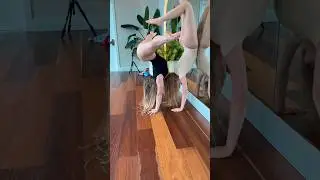 Trying out double handstand tricks with 