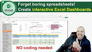 Create Dynamic INTERACTIVE Dashboards in Excel [No Coding needed]