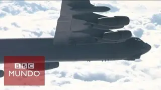 En una demostración de fuerza, un bombardero B-52 de EE.UU. hace un vuelo en Corea del Sur