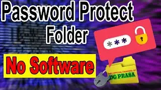 How to Password Protect a Folder without using software | Folder Lock