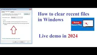 how to clear recent history in windows