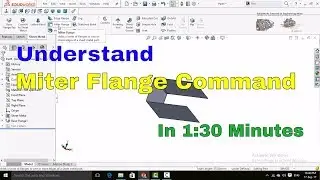 SolidWorks Tutorial: Miter Flange Command Sheet Metal Tutorial