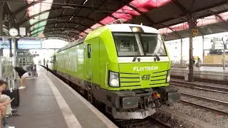 Flixtrain BR 193 Siemens Vectron + IC coaches with slam doors leaving Aachen Hbf