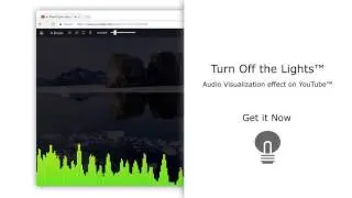 Audio Visualization Effect on YouTube website