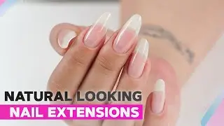 Natural Looking Nail Extensions | Oat Milk Nails