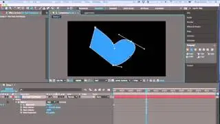 Creating Editing and Animating a Bezier Path in After Effects