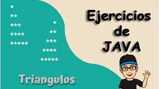 Cómo imprimir triángulos con asteriscos en Java  | Ejercicios programación en Java